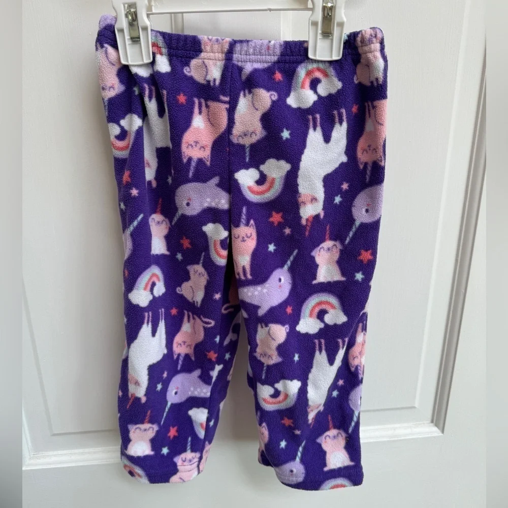 Carter’s 2T Girls Purple Fantasy Fleece Pajama Pants